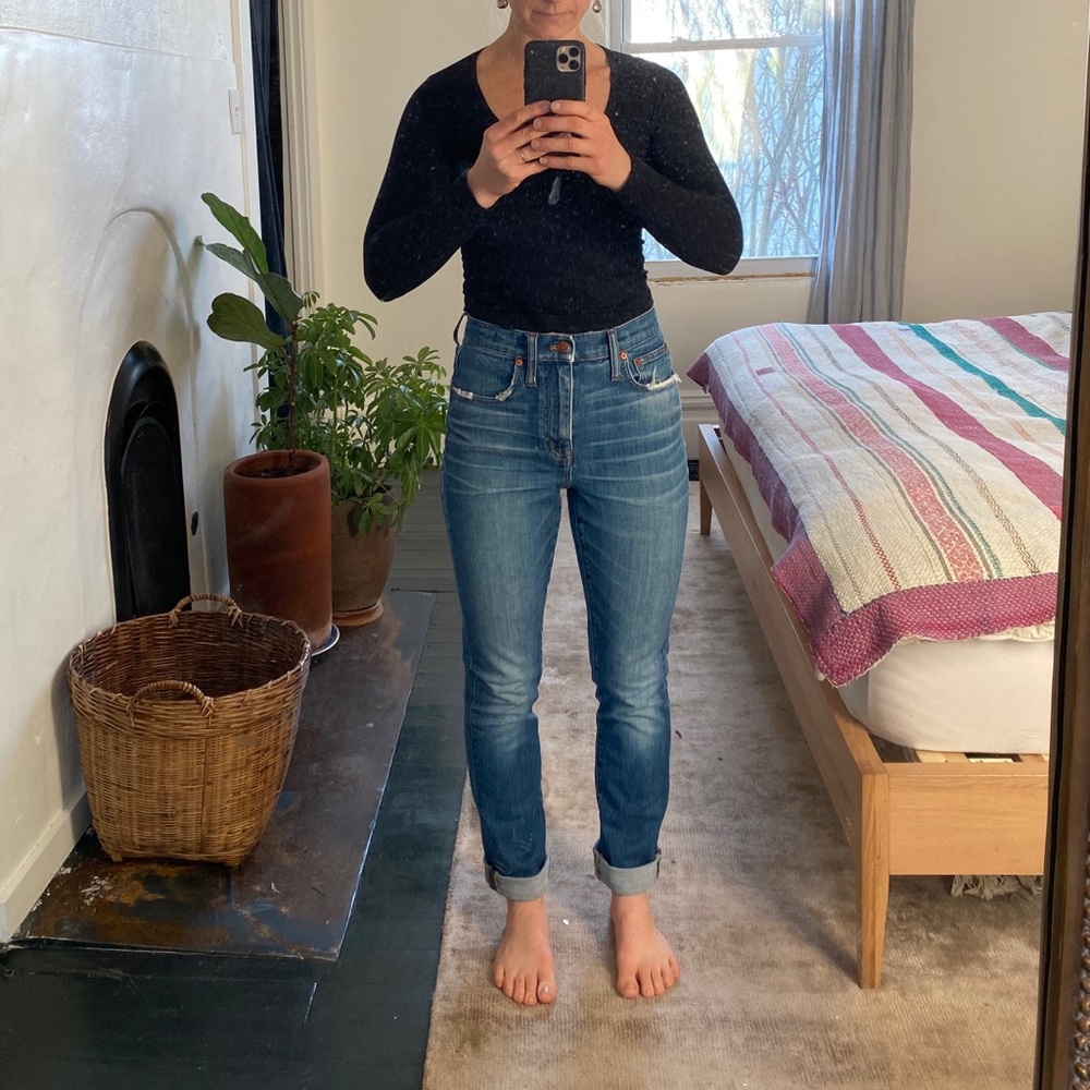 Madewell high rise slim boy jean size 24
